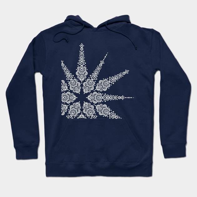 Snowflake No 3 Hoodie by kallyfactory